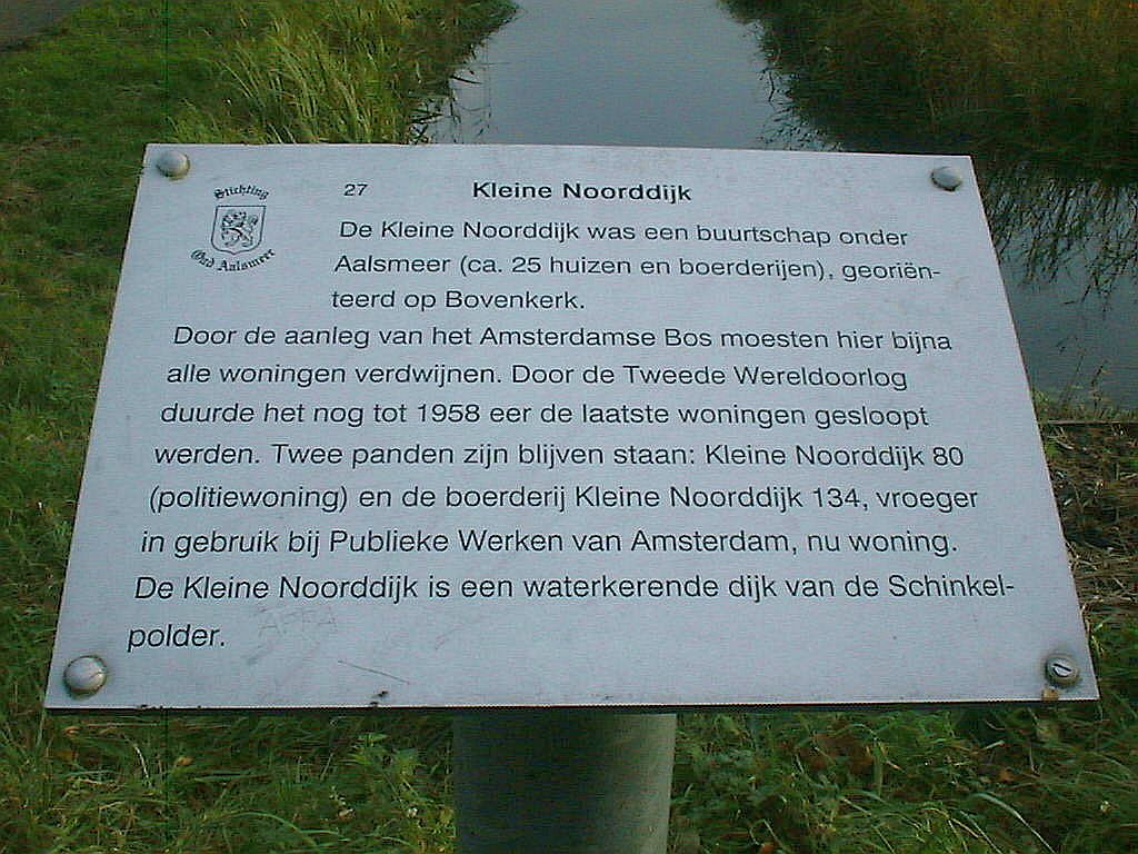 Kleine Noorddijk - Hoek Zwarte pad - Amsterdam