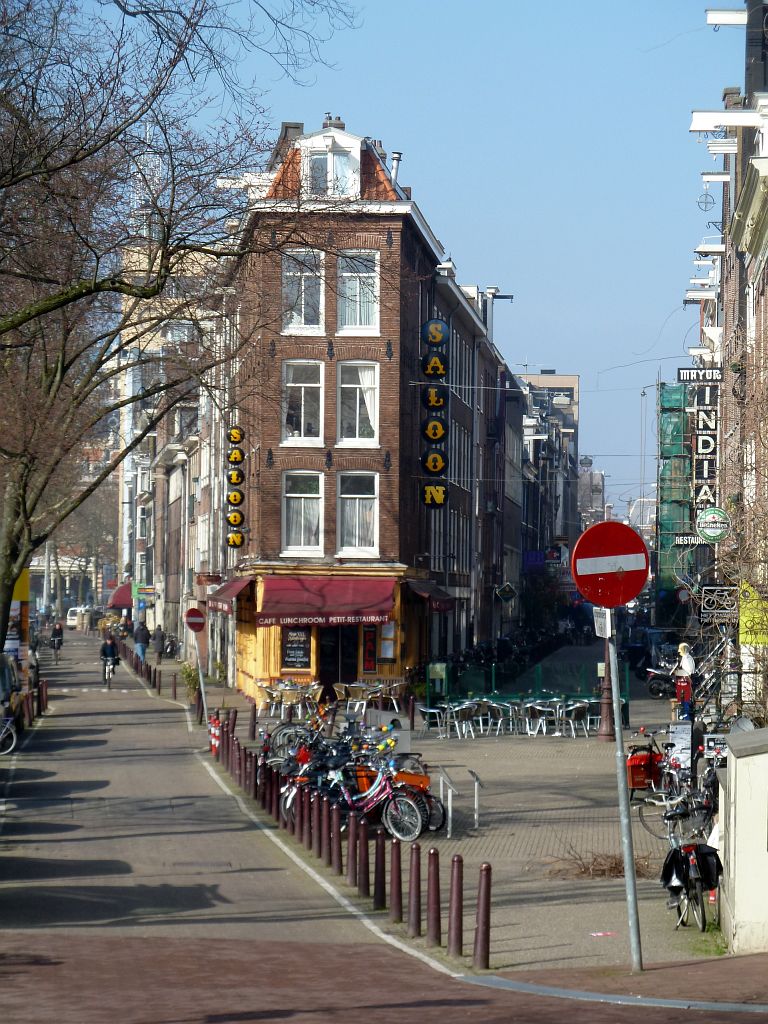 Lijnbaansgracht - Korte Leidsedwarsstraat - Restaurant Saloon - Amsterdam