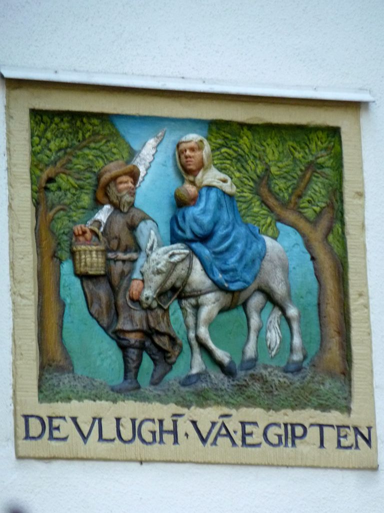 Begijnhof - Gevelsteenmuur - De Vlugh va Egipten - Amsterdam