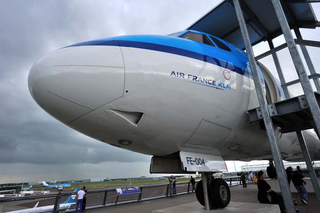 Panoramaterras - PH-OFE Fokker 100 - Amsterdam