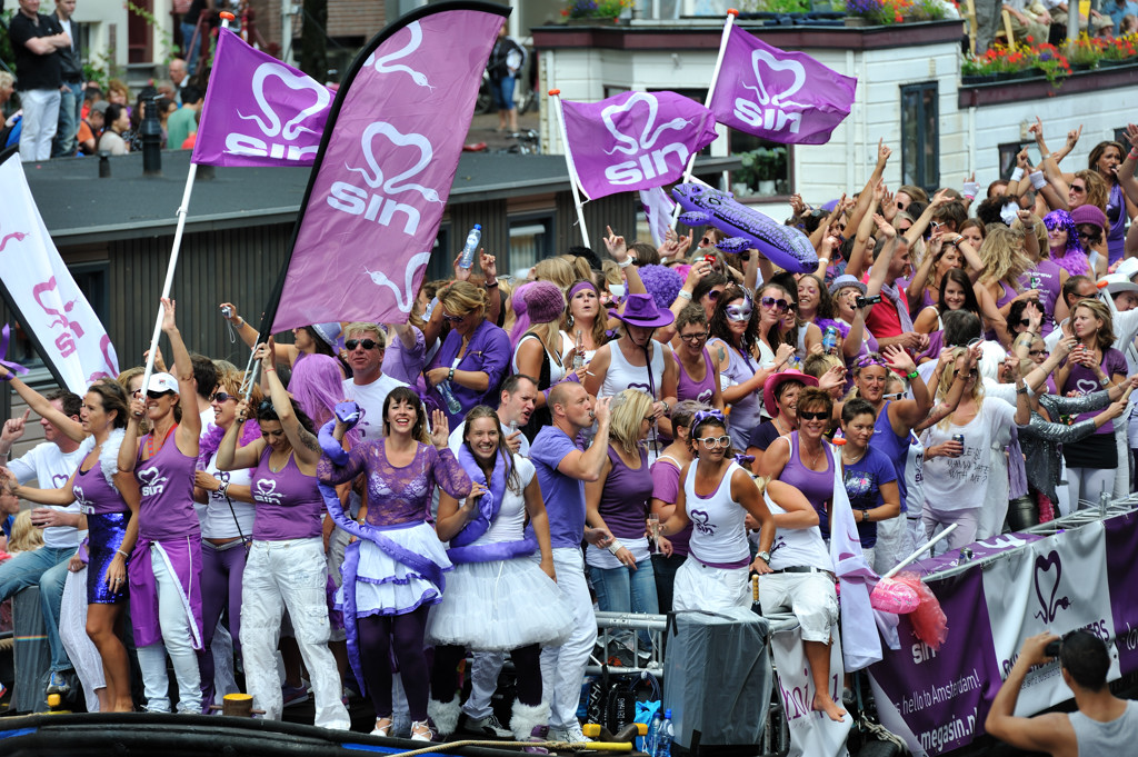 Canal Parade 2012 - Deelnemer Sin - Amsterdam