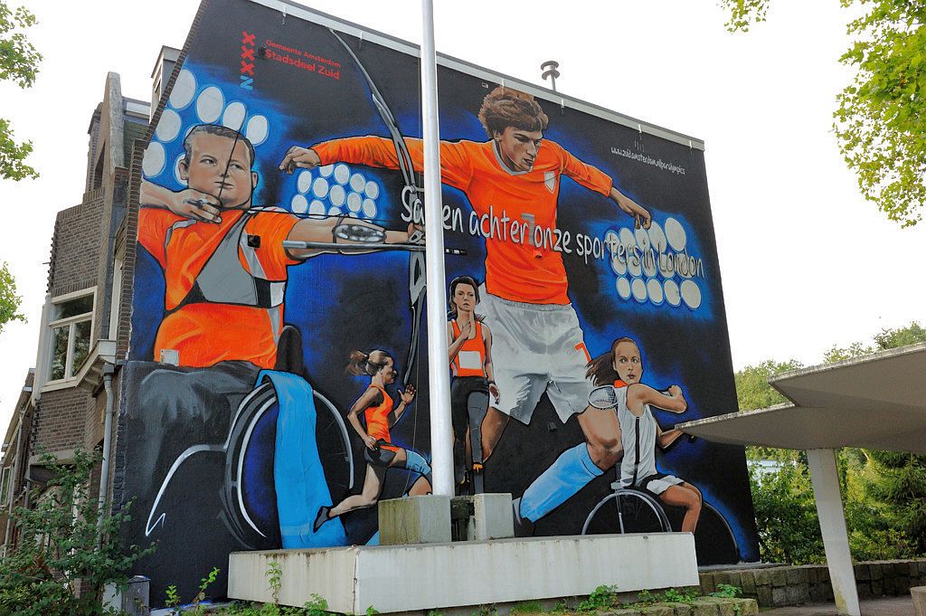 Bosbaanweg - Graffiti Paralympics Londen - Amsterdam