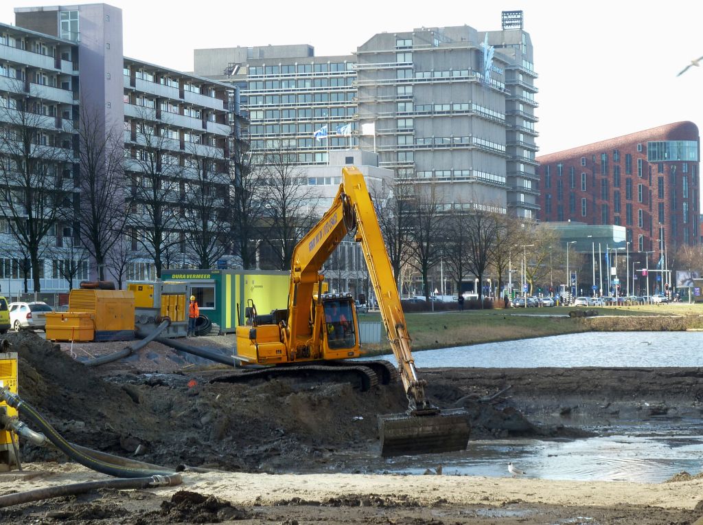 Lex van Deldenbrug - Aanleg en De Boelegracht - Amsterdam