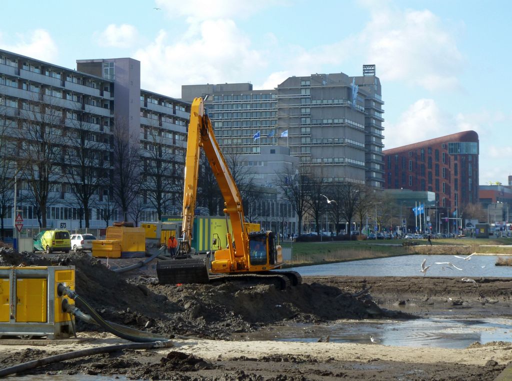 Lex van Deldenbrug - Aanleg en De Boelegracht - Amsterdam