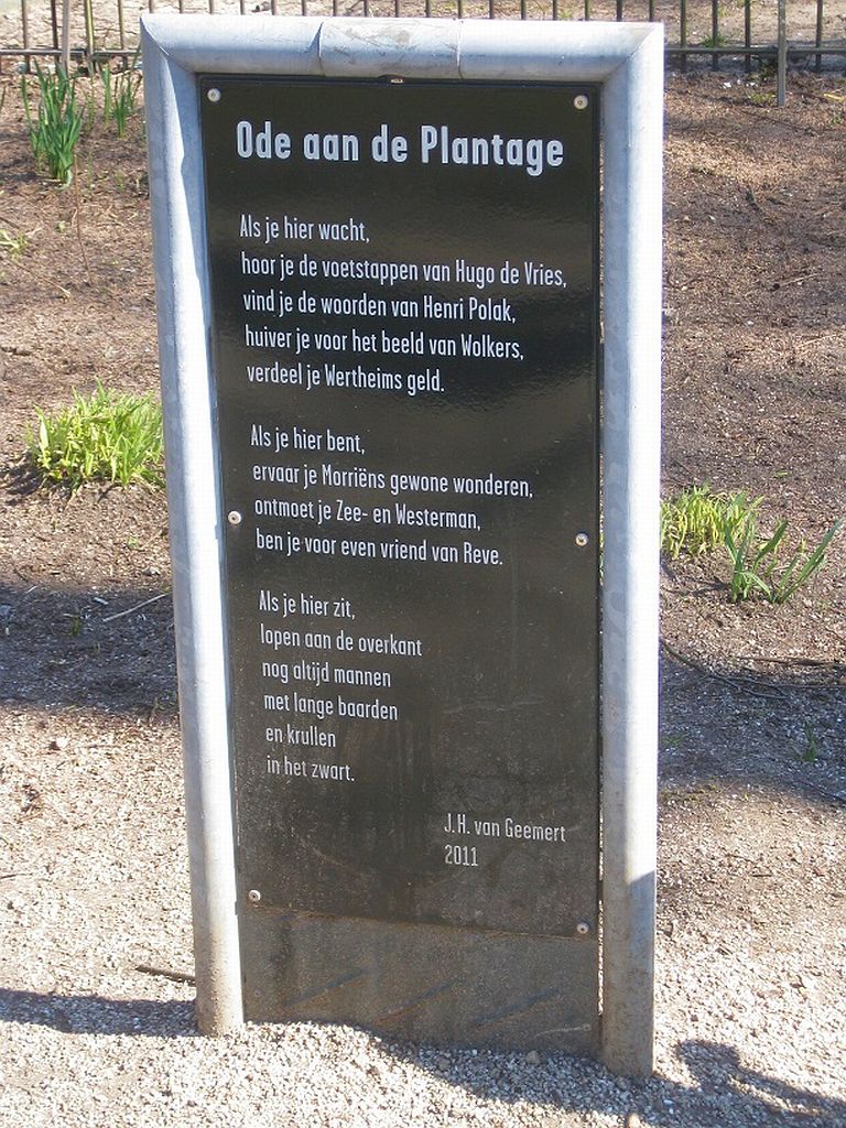 Wertheimpark - Ode aan de Plantage - Amsterdam