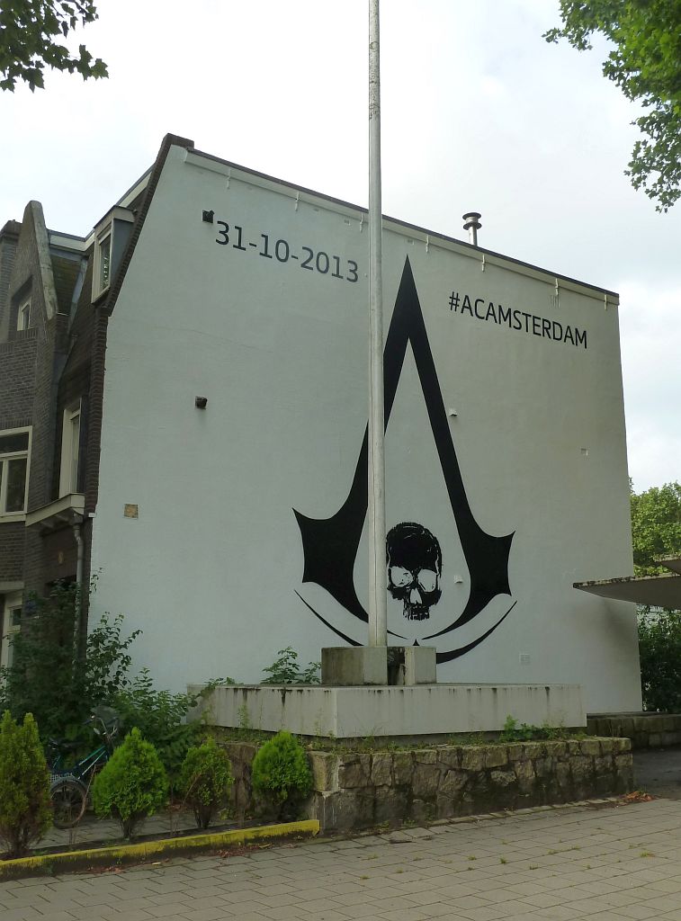 Bosbaanweg - Promotie Graffiti voor Assassins Creed Black Flag - Amsterdam