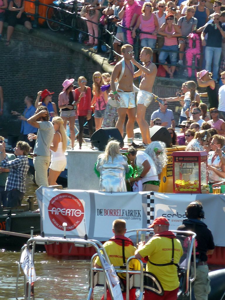 Canal Parade 2013 - Deelnemer Mike Verschuur (Aperto Mode, De Borrelfabriek, Cardon Events) - Amsterdam