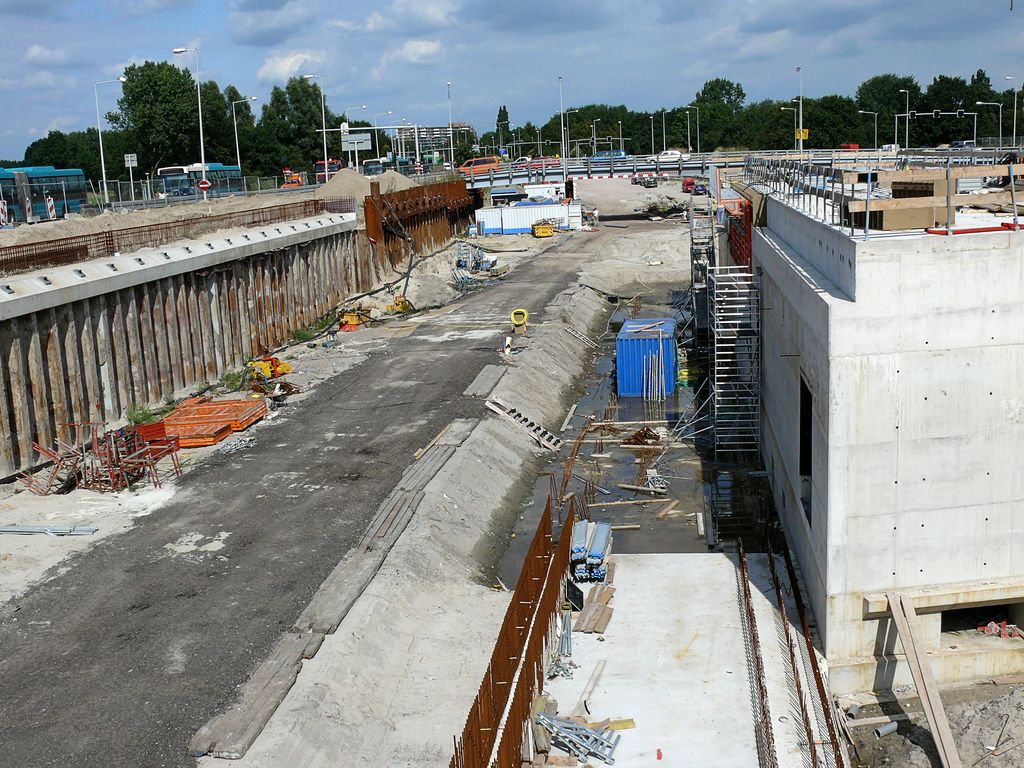 Werkzaamheden Noord- Zuidlijn - Station Noorderpark - Amsterdam