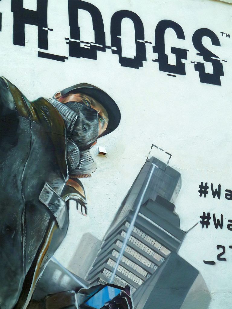 Bosbaanweg - Promotie Graffiti voor Watch Dogs - Amsterdam