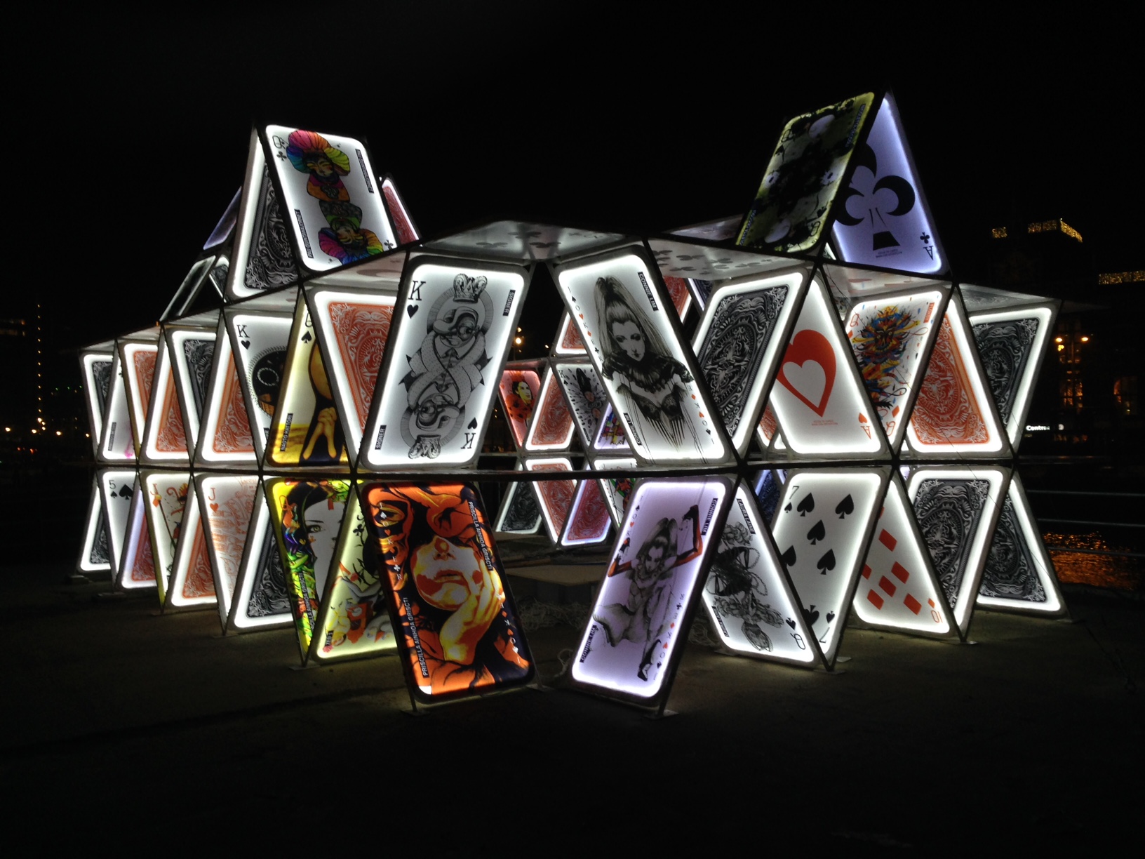 Amsterdam Light Festival 2014 - House of Cards - Amsterdam