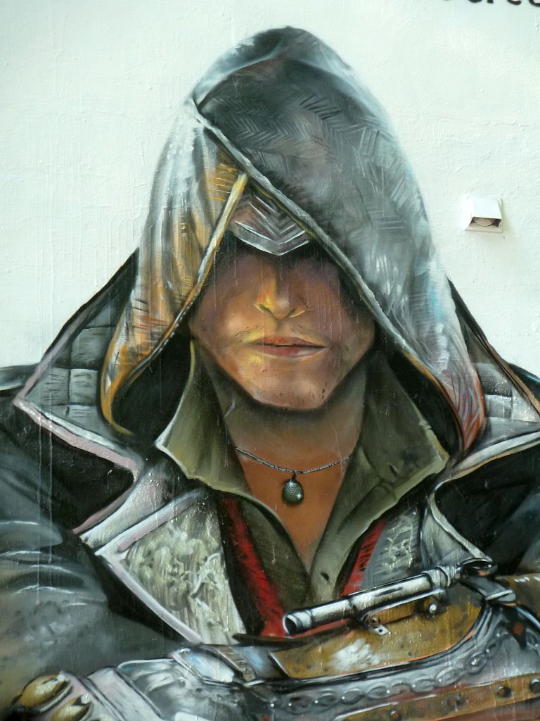 Bosbaanweg - Promotie Graffiti voor Assassins Creed Syndicate - Amsterdam