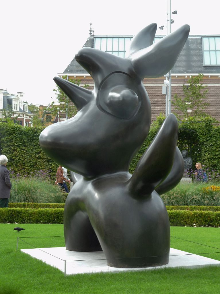 Rijksmuseumtuin - Zuidzijde - Joan Miro Sculptures Tentoonstelling - Amsterdam