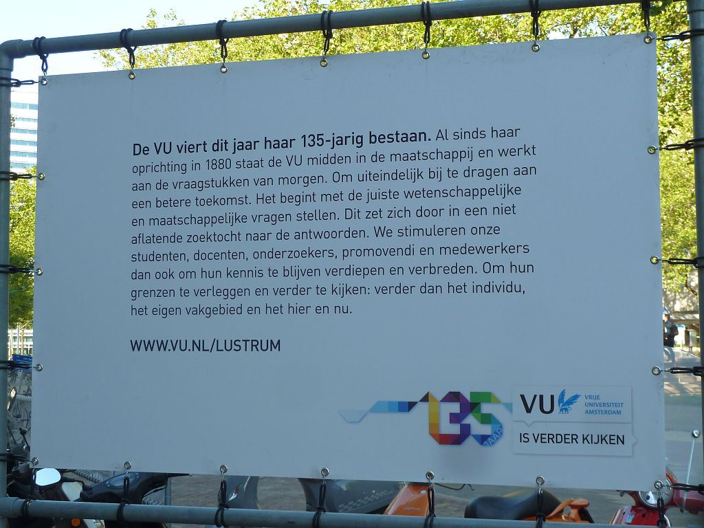 Fototentoonstelling VU is Verder Kijken - Amsterdam