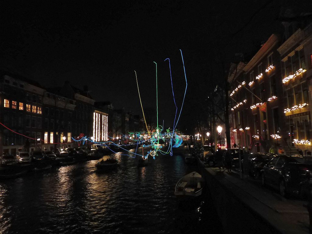 Amsterdam Light Festival 2015 - Paths Crossing van Ralf Westerhof - Herengracht - Amsterdam