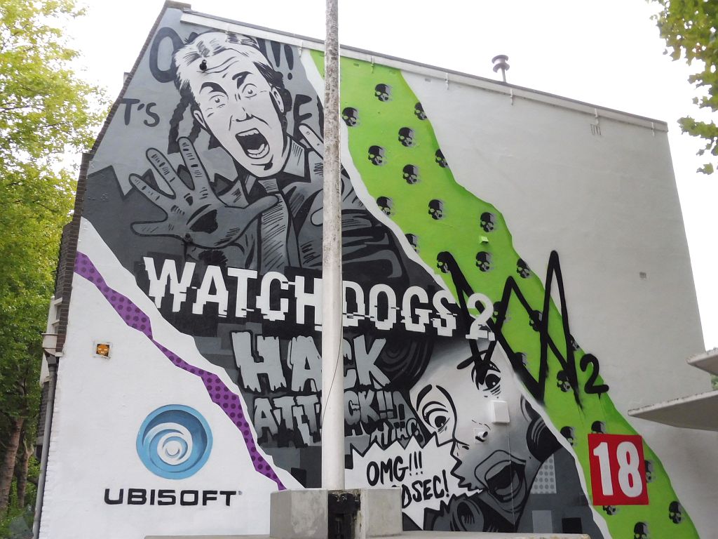 Bosbaanweg - Promotie Graffiti voor Watch Dogs 2 - Amsterdam